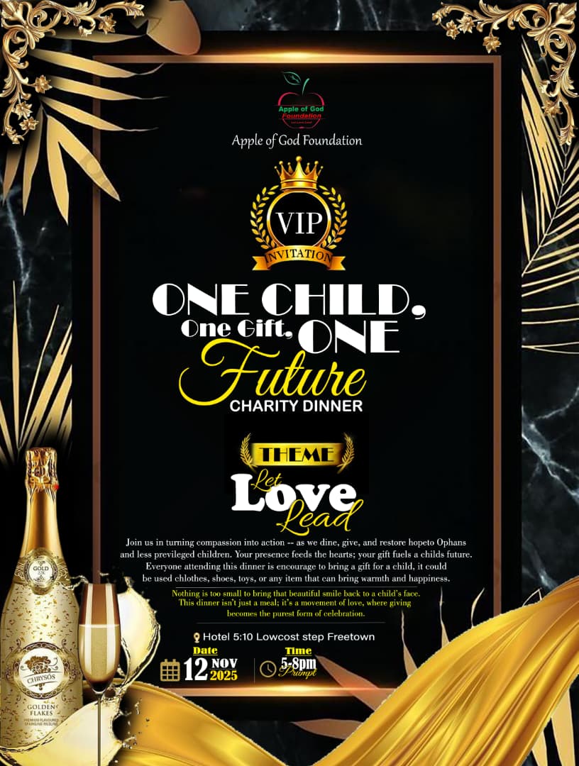 One Child, One Gift, One Future Let Love Lead Charity Dinner